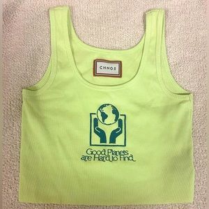 CHNGE Earth Day Cropped Tank Top